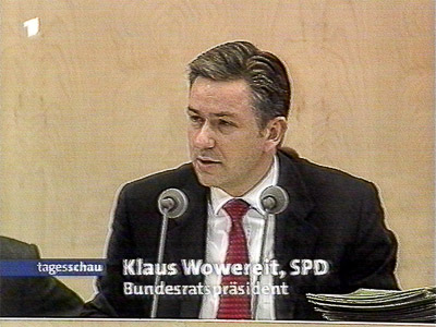 Klaus Wowreit, Regierender Bürgermeister Berlin, Bundesratspräsident