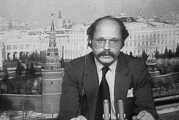 Dirk Sager im ZDF-Studio Moskau vermutlich Anfang der 80er Jahre | Bildschirmfoto: © ZDF