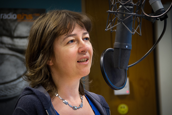 Vera Linß im radioeins-Studio Vera Linß im radioeins-Studio