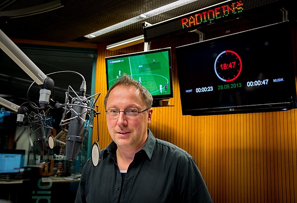 Michael Meyer im radioeins-Studio