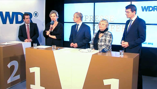 Pressekonferenz nach der WDR-Rundfunkratswahl