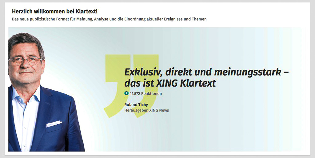 Roland Tichy | Screenshot: XING