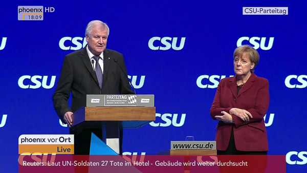 Horst Seehofer - Angela Merkel - 20.11.2015