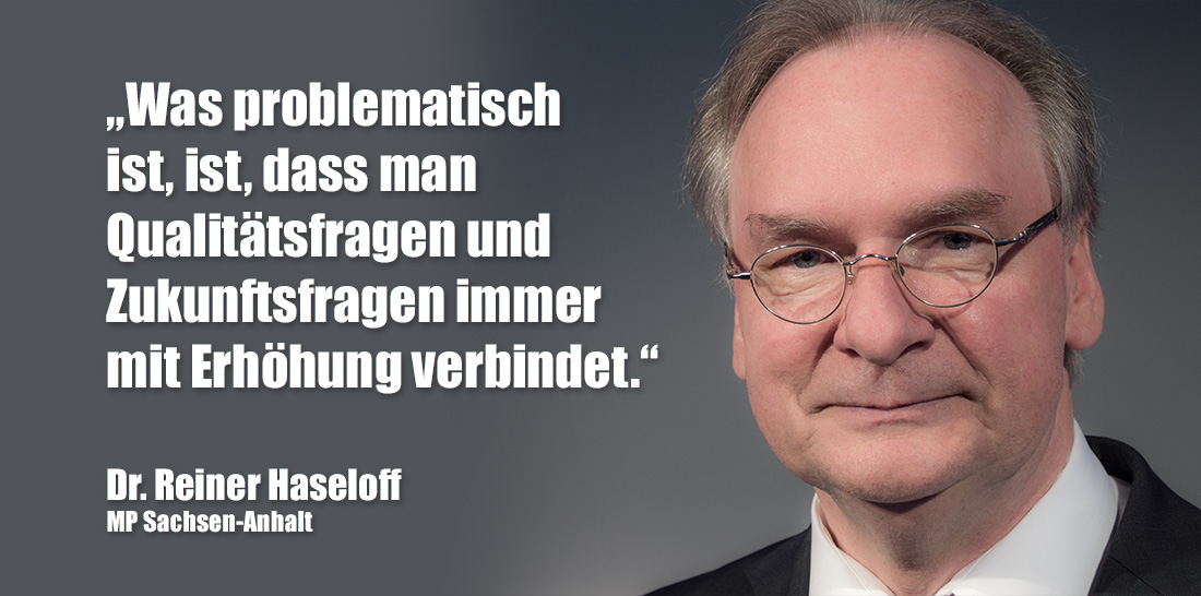 Dr. Reiner Haseloff | Foto: © Jörg Wagner