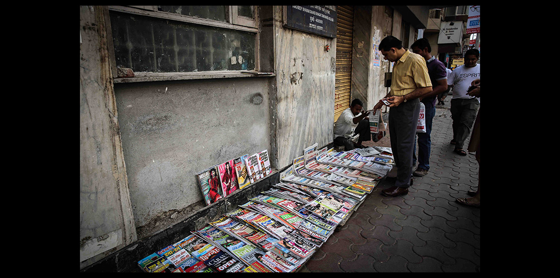 Zeitungskiosk in Mumbai