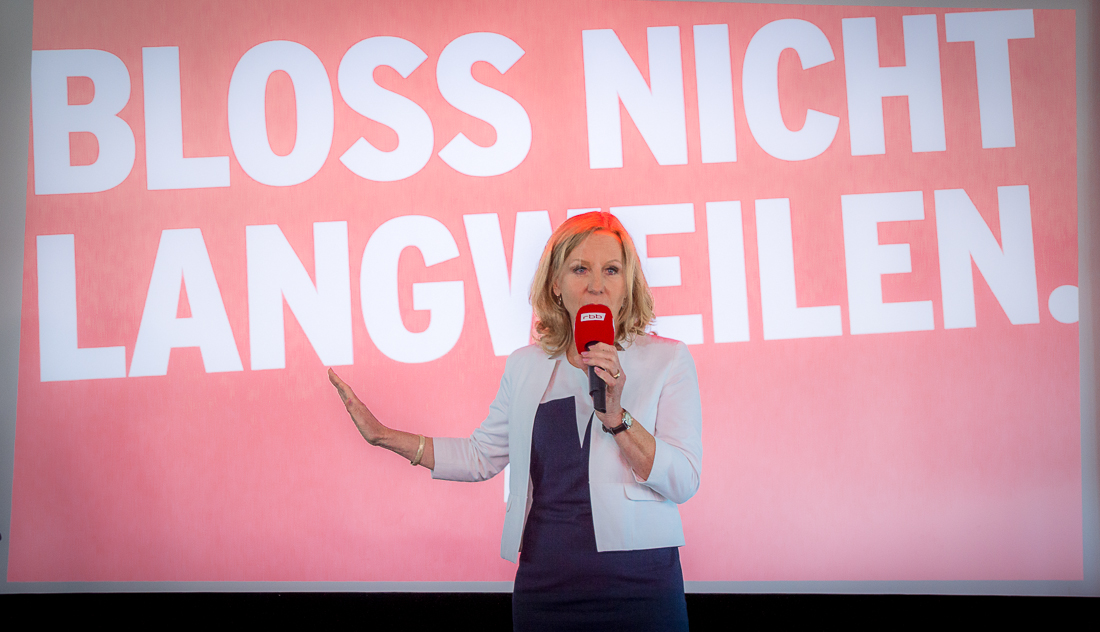 Patricia Schlesinger während der Präsentation der neuen Marketingkampagne am 29.08.2017| Foto: © Jörg Wagner